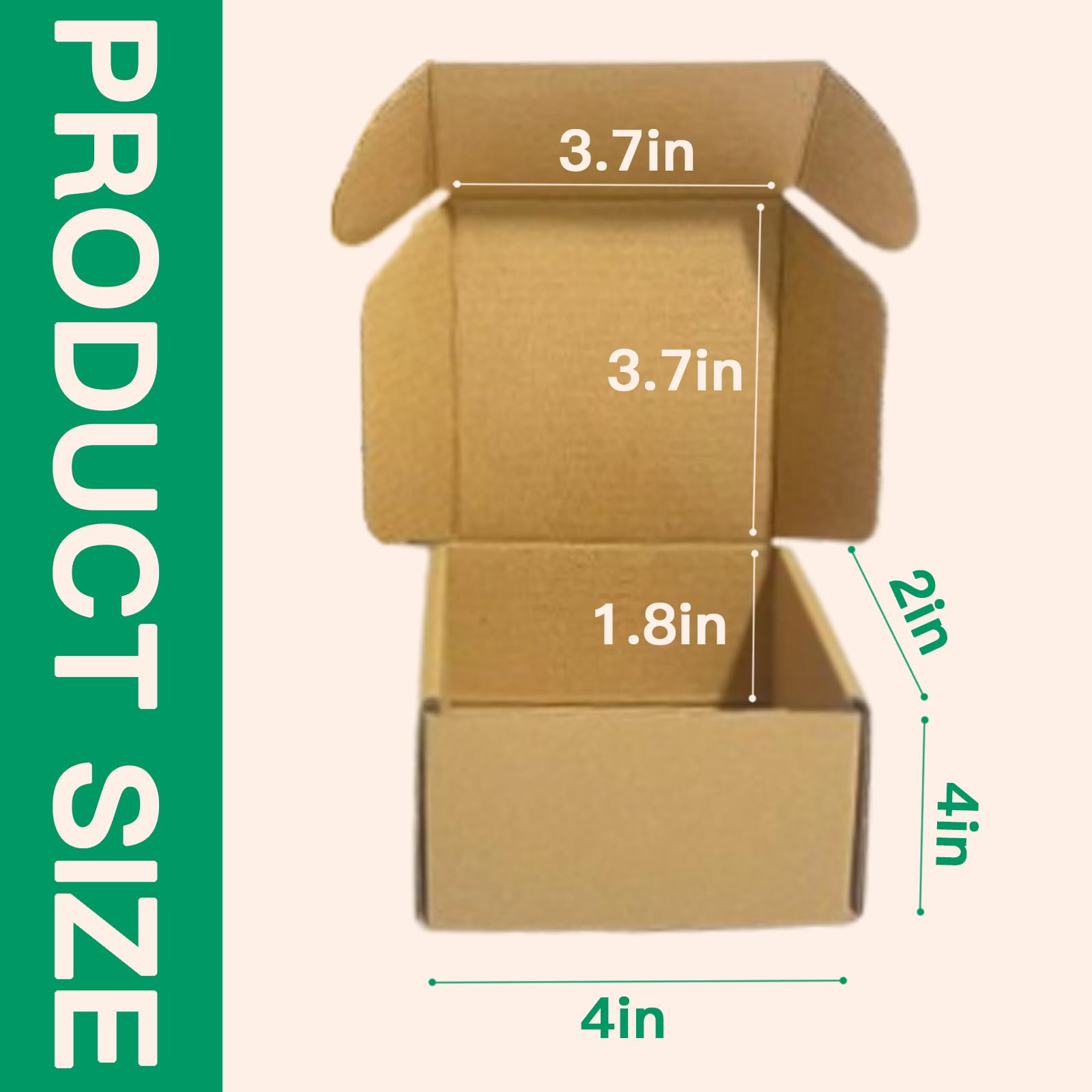 PHAREGE 6x4x3 Shipping Boxes For Sall Business, 50 Pack Brown - View #12