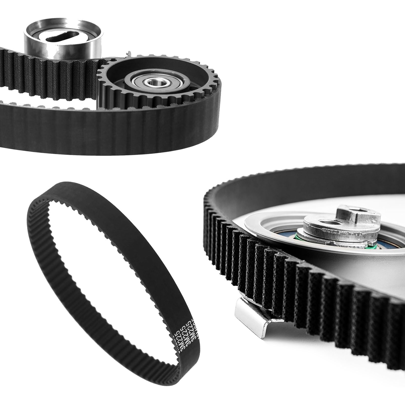 GVSS 4 gumowe pasy rozrządu 225 x 6 mm, HTD 225-3M-6, synchroniczne paski napędowe do kół pasowych, kompatybilne z drukarkami 3D i zastosowaniami przemysłowymi