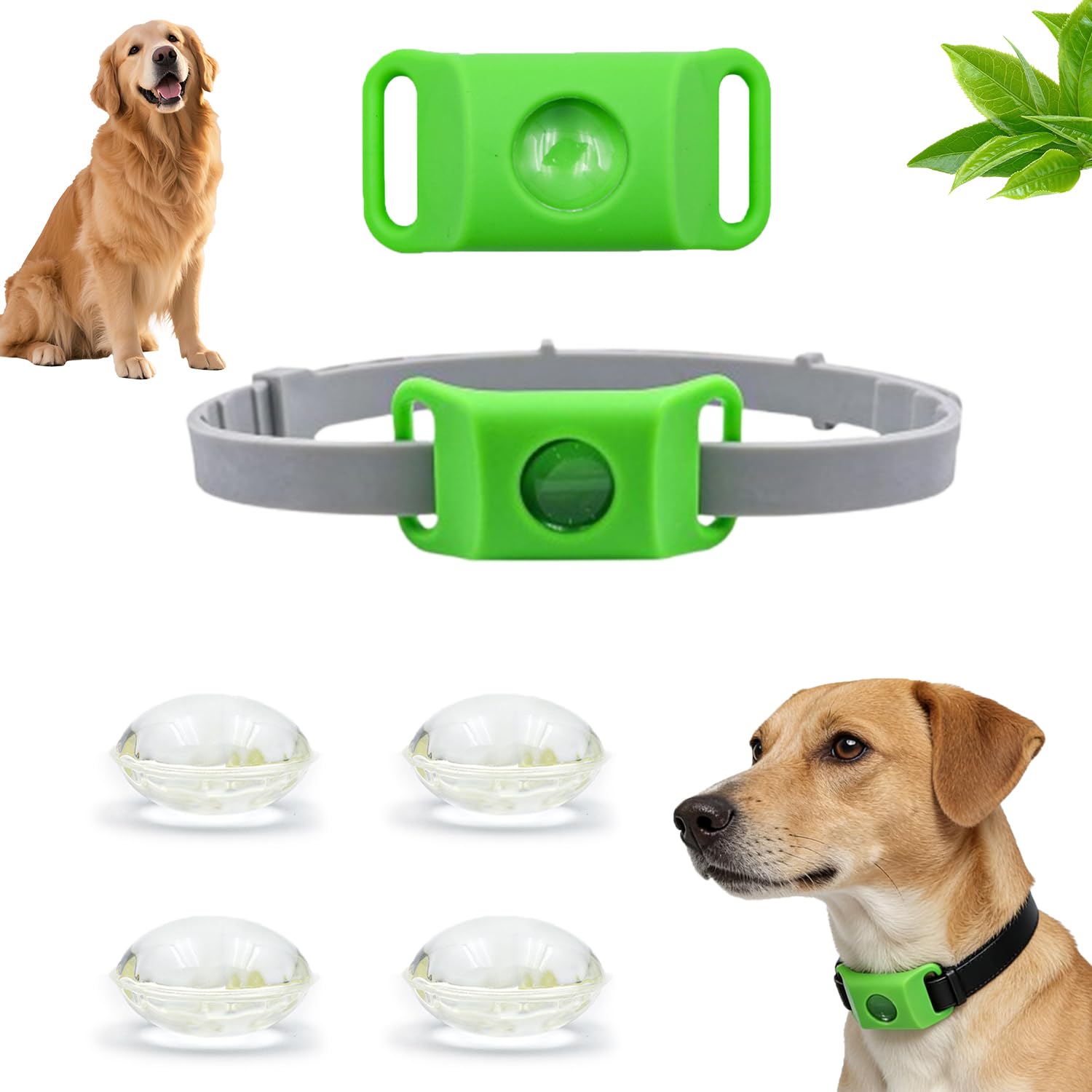 Collare Antiparassitario Naturale,Collare Antiparassitario Per Cani (4*A)