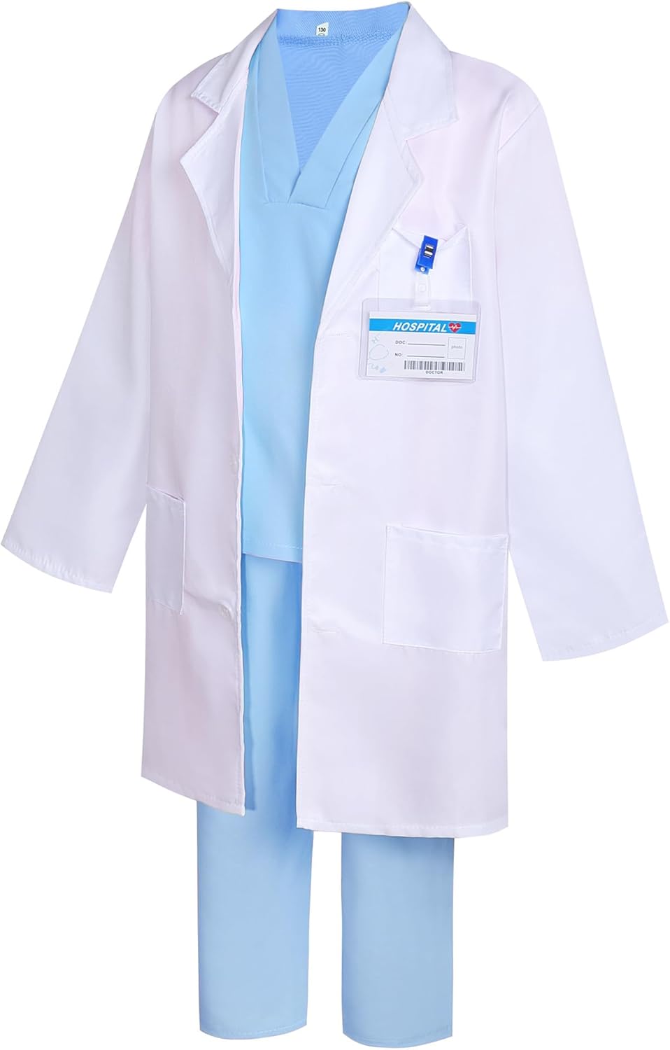 GZ-LAOPAITOU Doctor Costume for Kids Halloween Doctor Dress Up Birthday Cosplay Career Day Role Play Outfit - Image 5