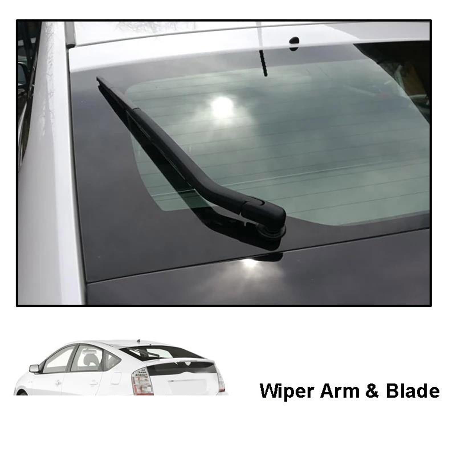 WILSEM Kit Set Braccio E Spazzola Tergicristallo Posteriore da 16" per T&oyota per Prius XW20 2003-2009 Parabrezza Parabrezza Finestrino Auto Spazzola Antipioggia Tergicristallo