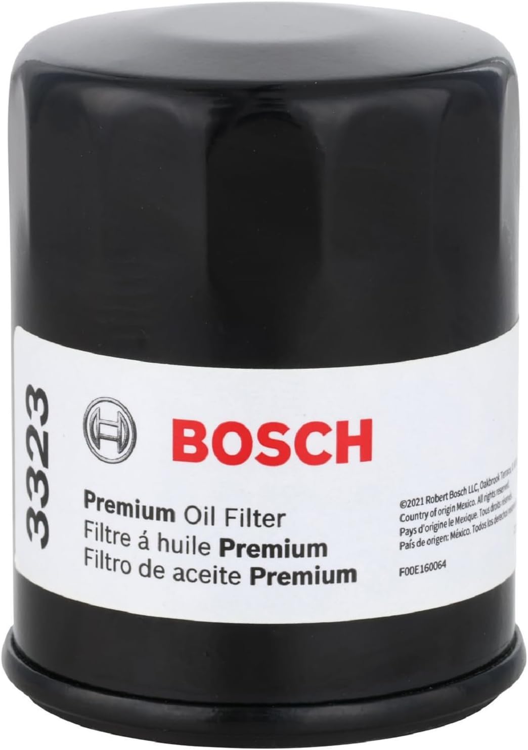 BOSCH 3323 Premium Oil Filter With FILTECH Filtration Technology - Compatible With Select Acura MDX, RDX, RSX, TL; Chrysler; Dodge; Ford; Honda Accord, Civic, CR-V, Pilot; Infiniti; Nissan + More