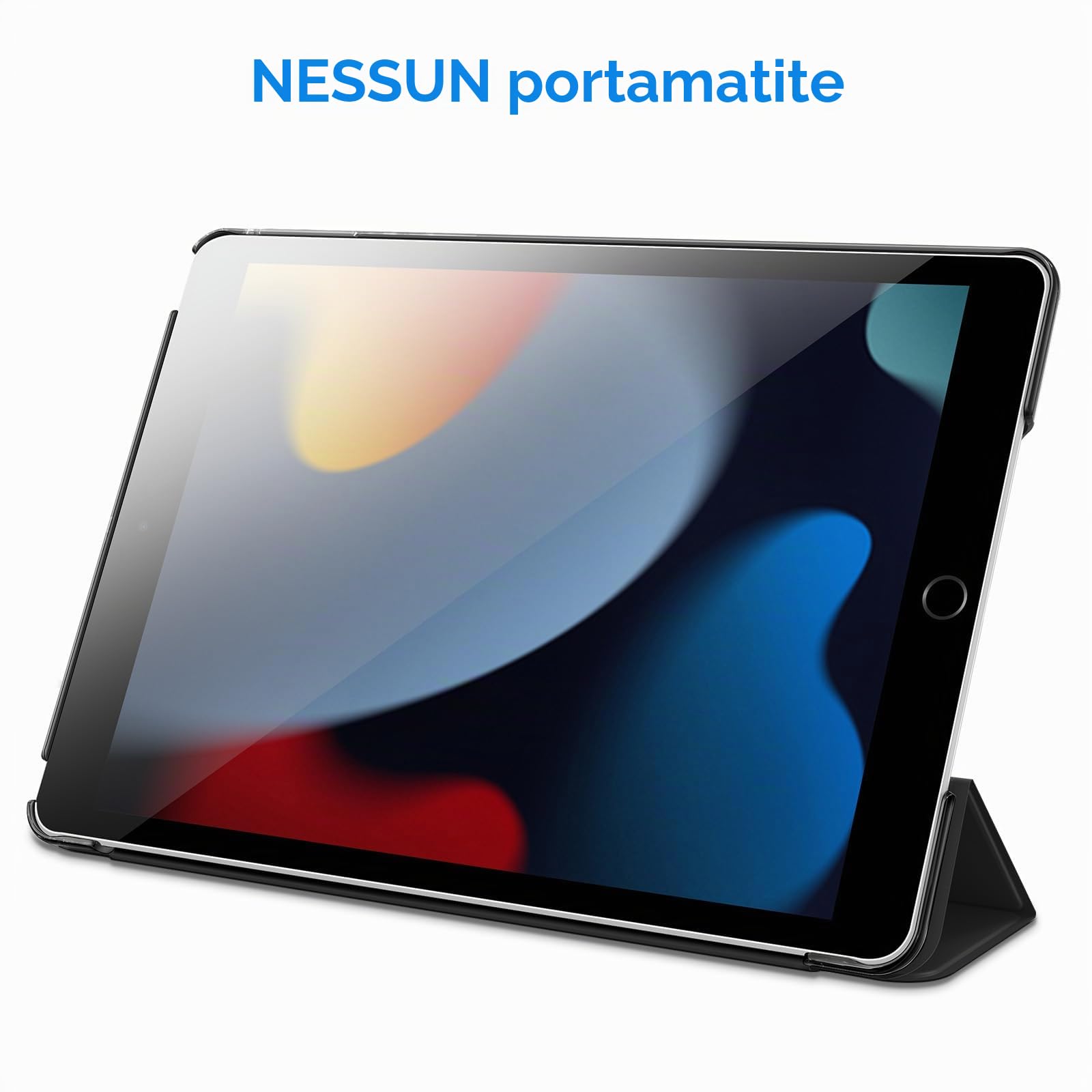 JETech Custodia iPad 10,2 Pollici 2021/2020/2019 9/8/7 Generazione Cover Auto Svegliati/Sonno Nero