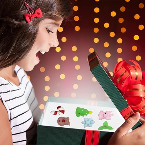 Miniatura 7 de QINGQIU 72 juguetes esponjosos de mochi de Navidad, juguetes de Navidad para niños, niñas, niños pequeños, regalos de fiesta de Navidad, regalos