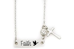 Personalized First Communion Gift for Girls - Delicate Beaded Necklace or Bracelet with Engraved Medallion