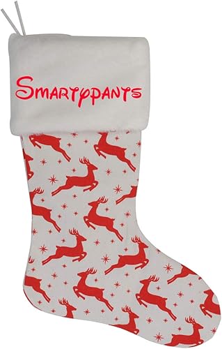 HUAN XUN Custom Classic Colgante Navidad Medias Decoración para Navidad Smartypants