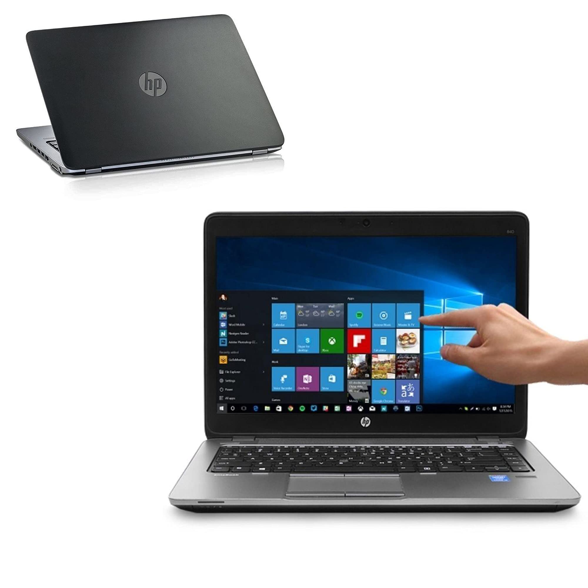 COMPUTER PORTATILE Notebook Ultrabook HP 840 G1 LED 14” i5 4300U fino a 2.9 GHz Touchscreen TOUCH Webcam 720p Smartworking Laptop (Ricondizionato) (16GB RAM SSD 960GB)