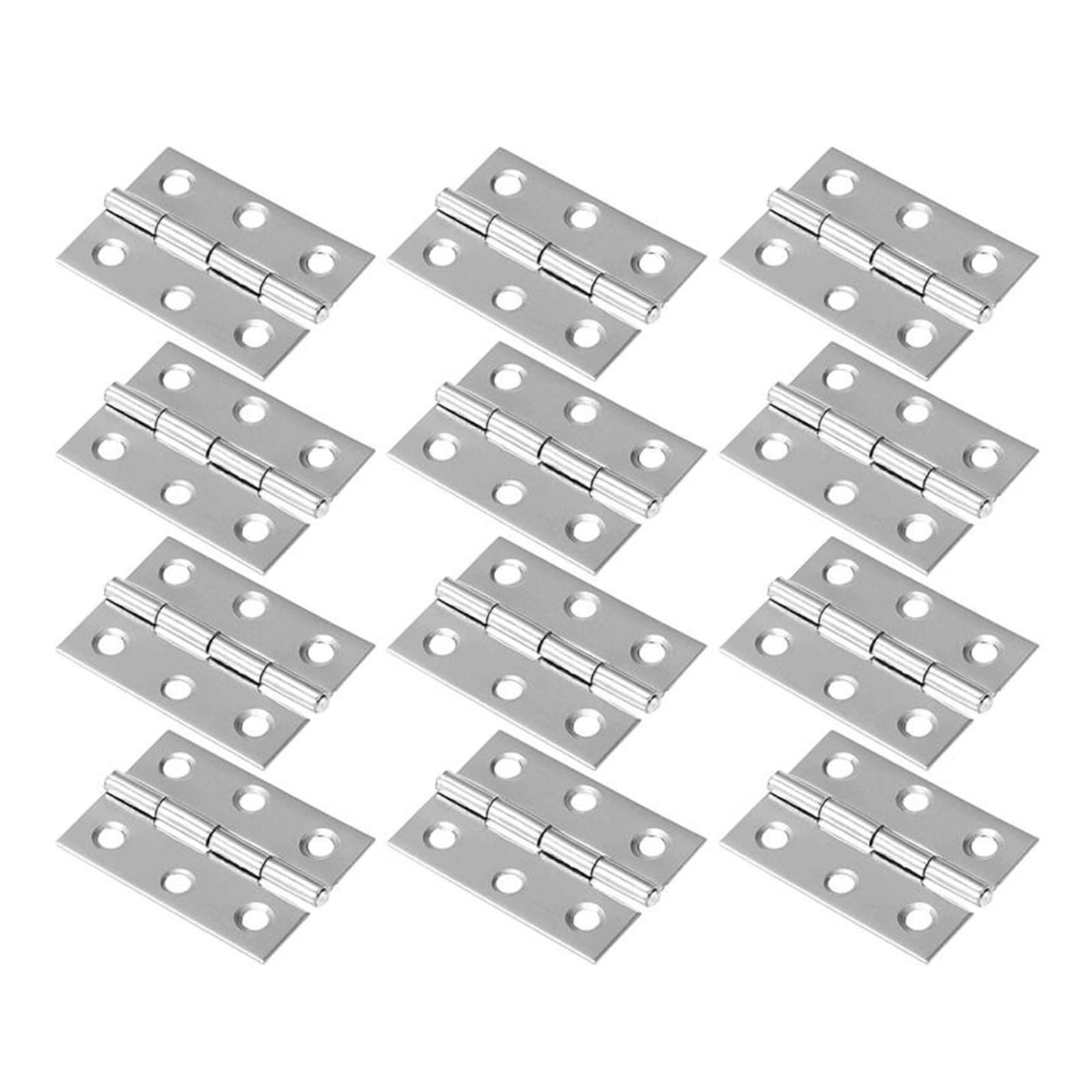 Minibisagra Bisagra pequeña Bisagra de acero inoxidable de 30 piezas, bisagra de 2 pulgadas, bisagra de subpuerta silenciosa gruesa, bisagra plana silenciosa, bisagra de hoja suelta for puerta