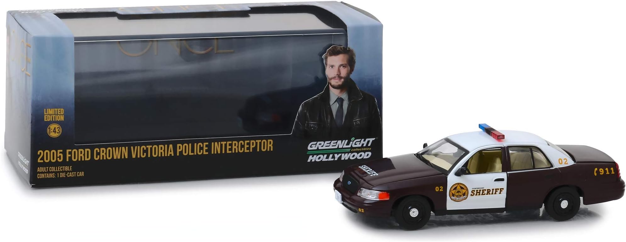 86525 1: 43 Once Upon A Time (2011-Current TV Series) Sheriff Graham's 2005 Ford Crown Victoria Police Interceptor Storybrooke, Black & White