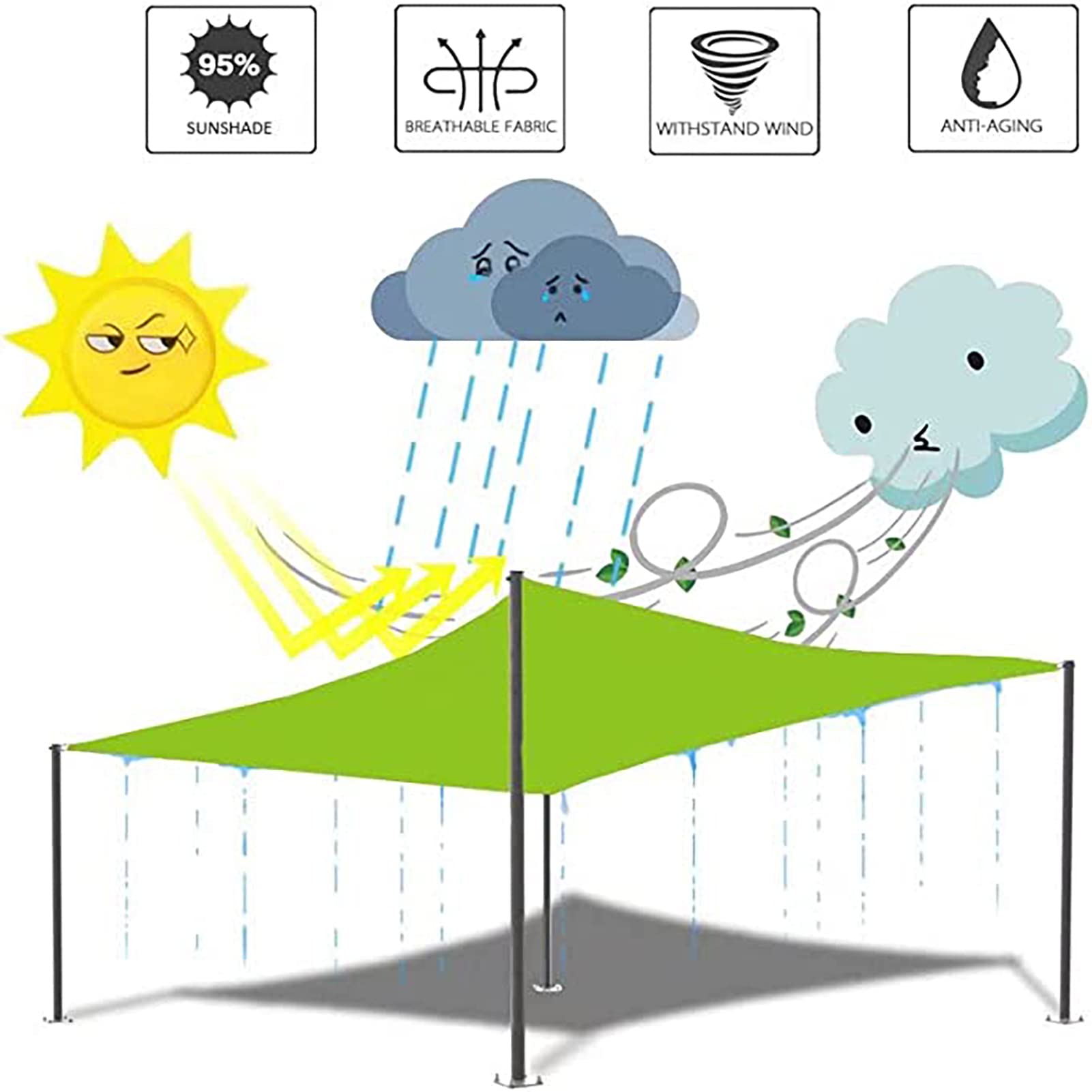 Toldo Retráctil Resistente Al Agua Y A Los Rayos UV, 3 M, Beige | Leroy Merlin