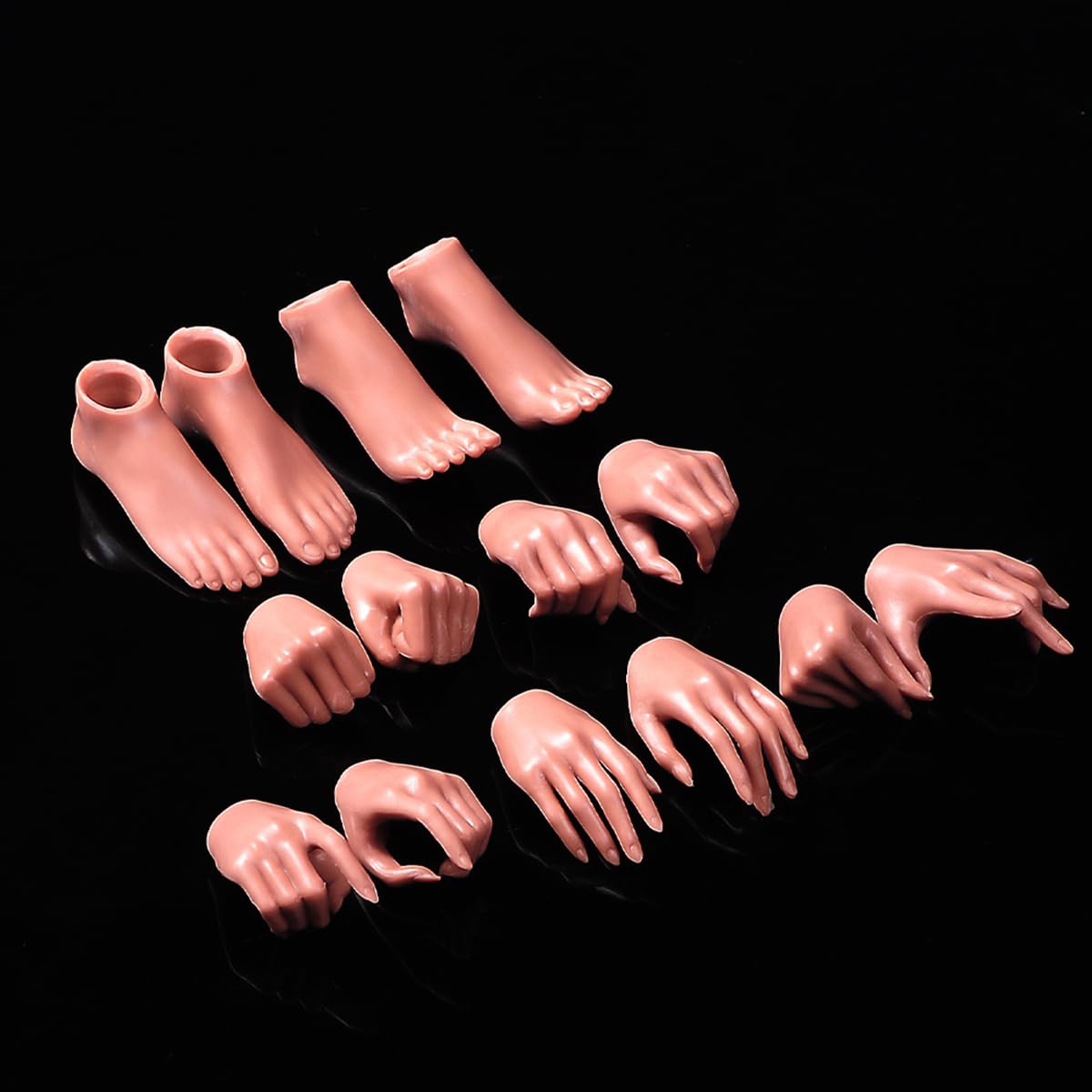 Figurine miniature 1/6 corps articulé pour customisation avec mains et pieds amovibles