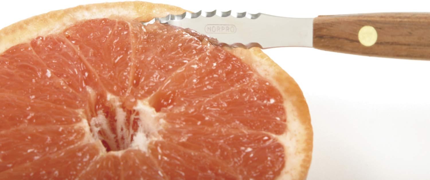 Norpro, Silver Twin Blades Grapefruit Knife, 8 inch