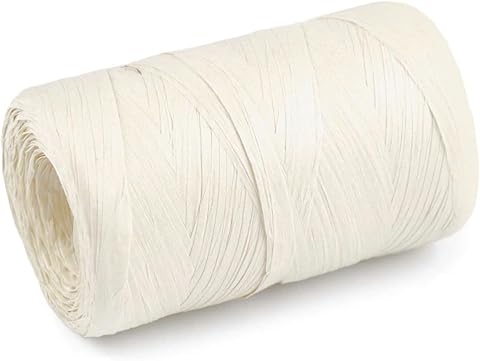 cyclingcolors 1x Rafia per fabbricazione cesti 5-8 mm 80 m Maglia Cappello Borsa Composizione floreale Decorazione...