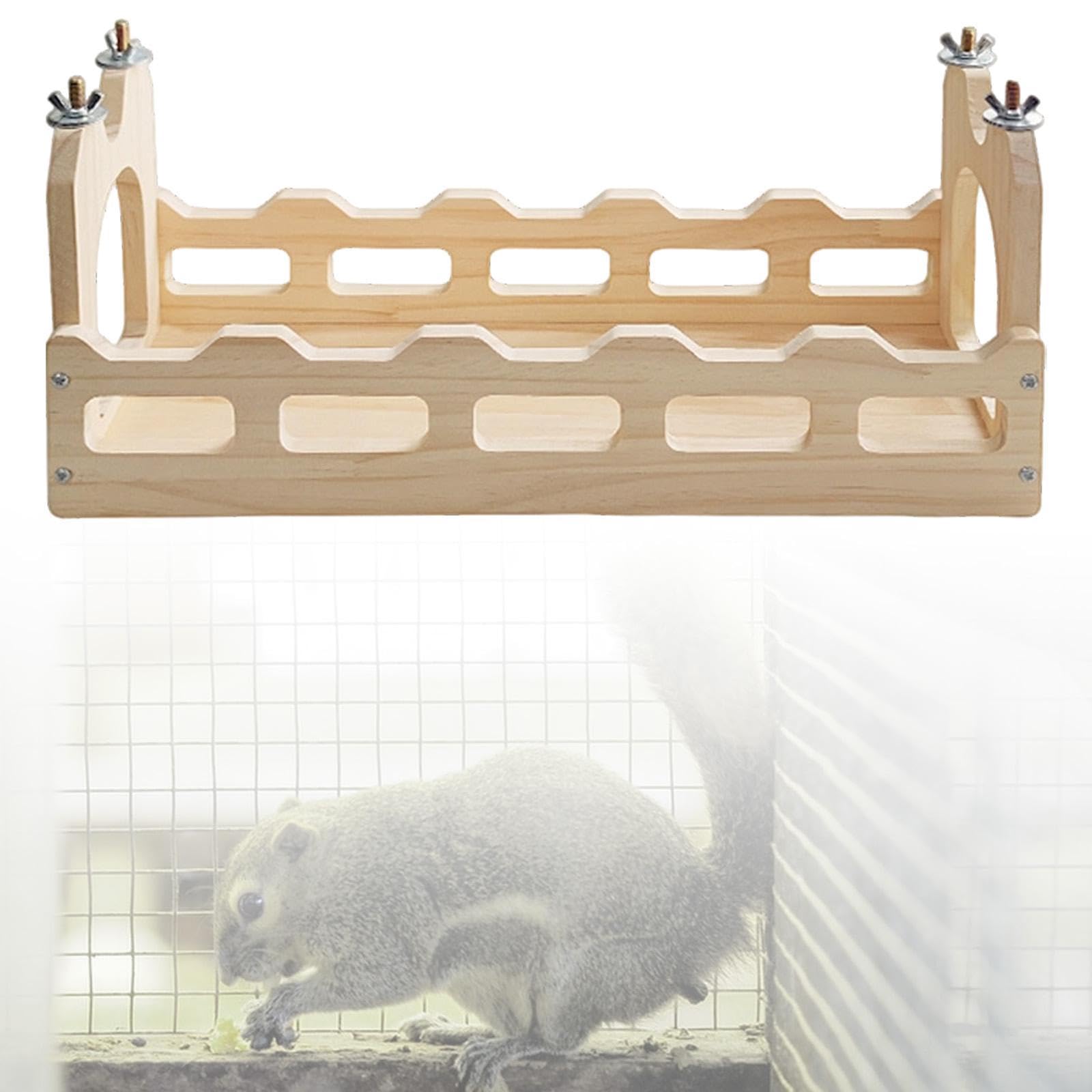 Générique Passerelle en Bois pour Cobayes, Modèle Creux, Jouet pour Chinchillas, A