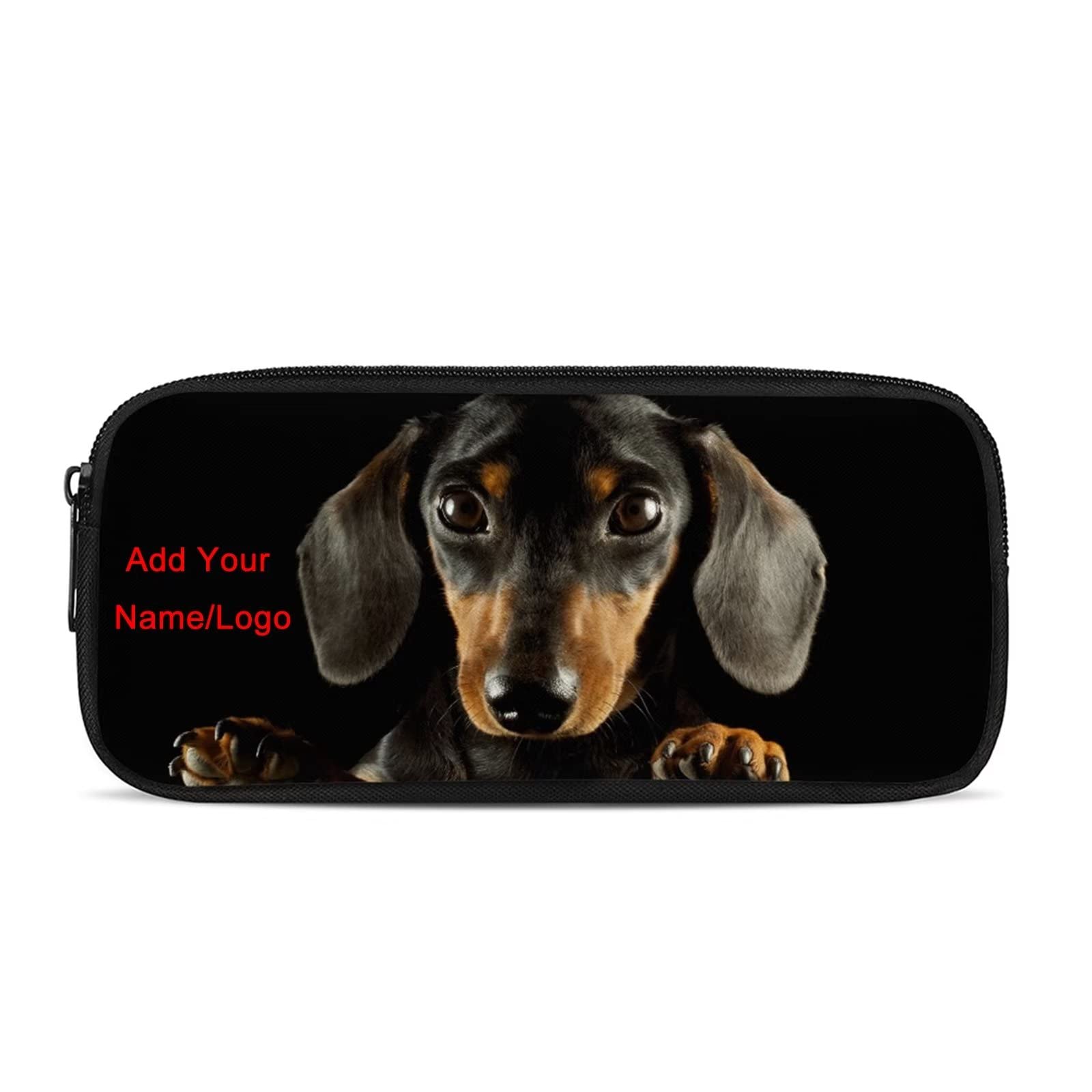 POLERO Custom Pencil Case with Name/Logo Personalized Pencil Holder Box Back to School Gift Pen Bag for Kids Teens Adults โ image 1
