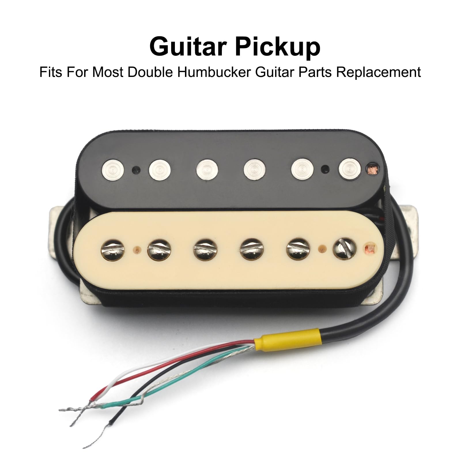 SAPHUE Alnico 2 Pickup per chitarra elettrica N-50 7-8K/B-52 8-9K Humbucker Alnico II Pickup Double Coil Pickup Parti della chitarra (Zebra)