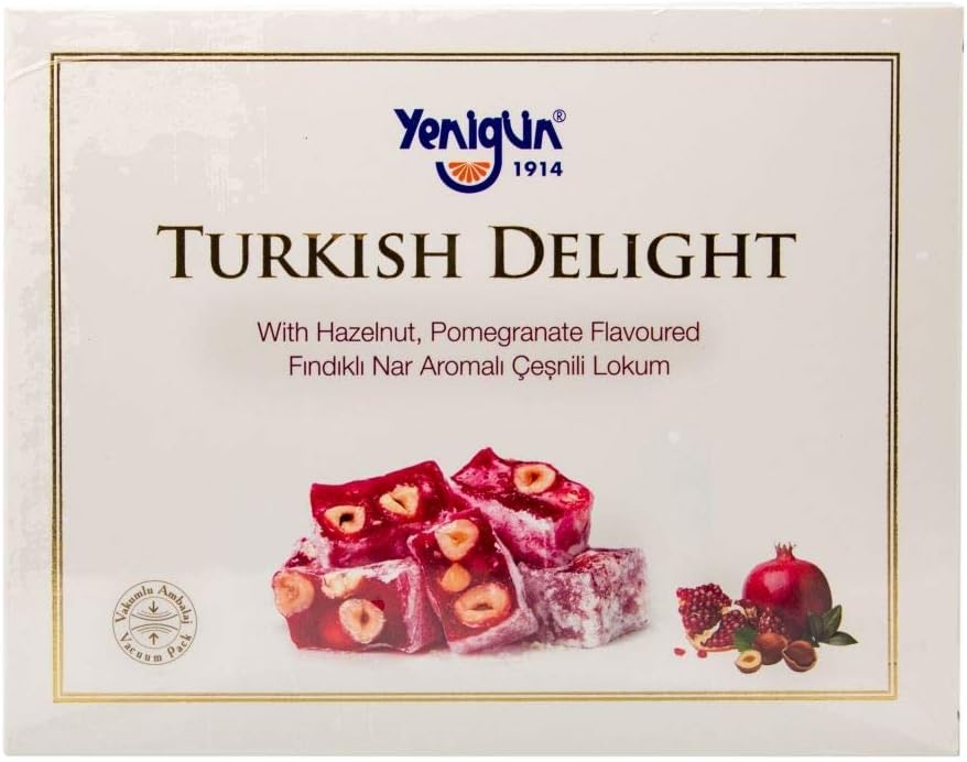 Yenigun Turkish Delight with Pomegranate and Hazelnut,454 gr