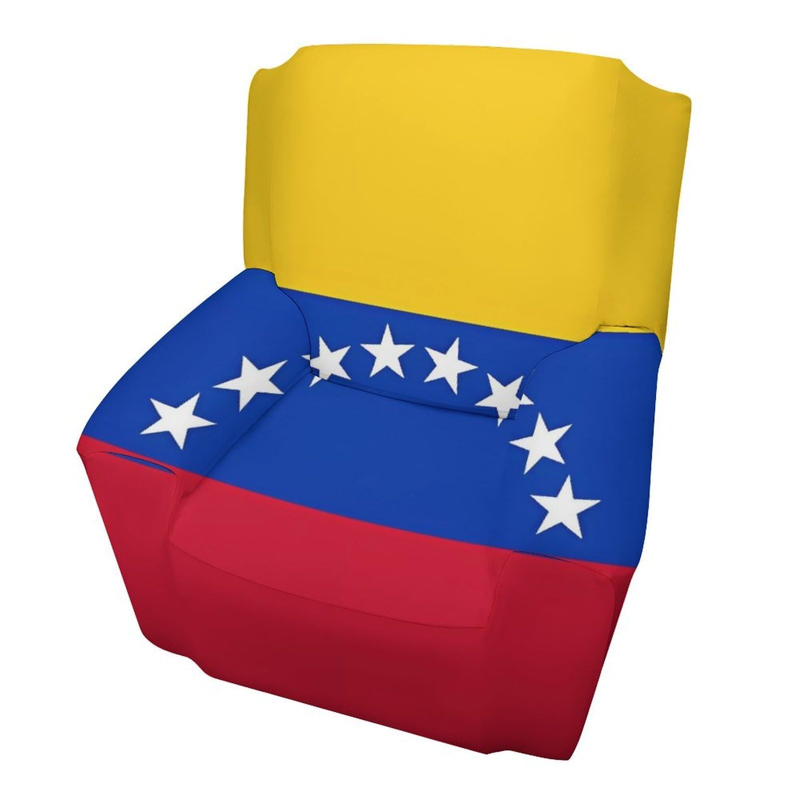 Fodpand Style Flag Of Venezuela Sofa Cover Soft 1 Seater Sofa Slipcover For Pets Washable,Couch Cover With Elastic Straps Furniture Protector