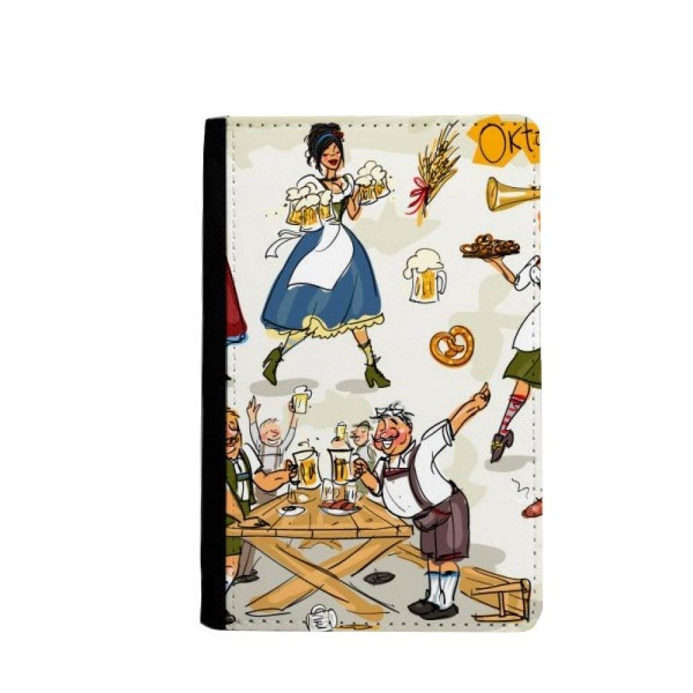 Portefeuille passeport mixte multicolore en format compact 3.7 x 5.8 pouces