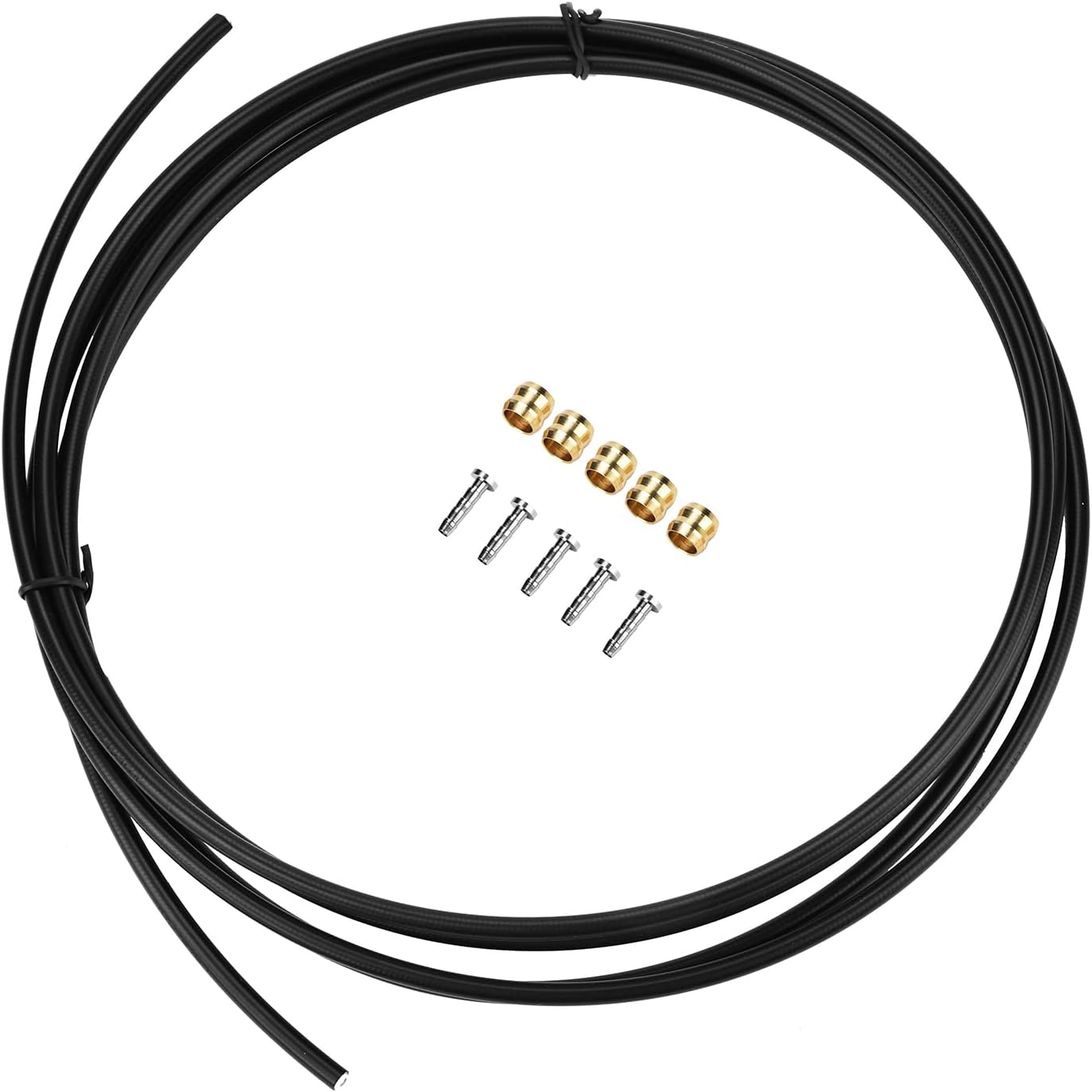 Akozon Shimano 105 Hydraulic + 3M Mountain Bike Hydraulic Disc Brake Oil Brake Hose Brake Hose for M315 335 395 Bicycle Hydraulic Brake Line, Brake Line with Connecting Screw d for tektro