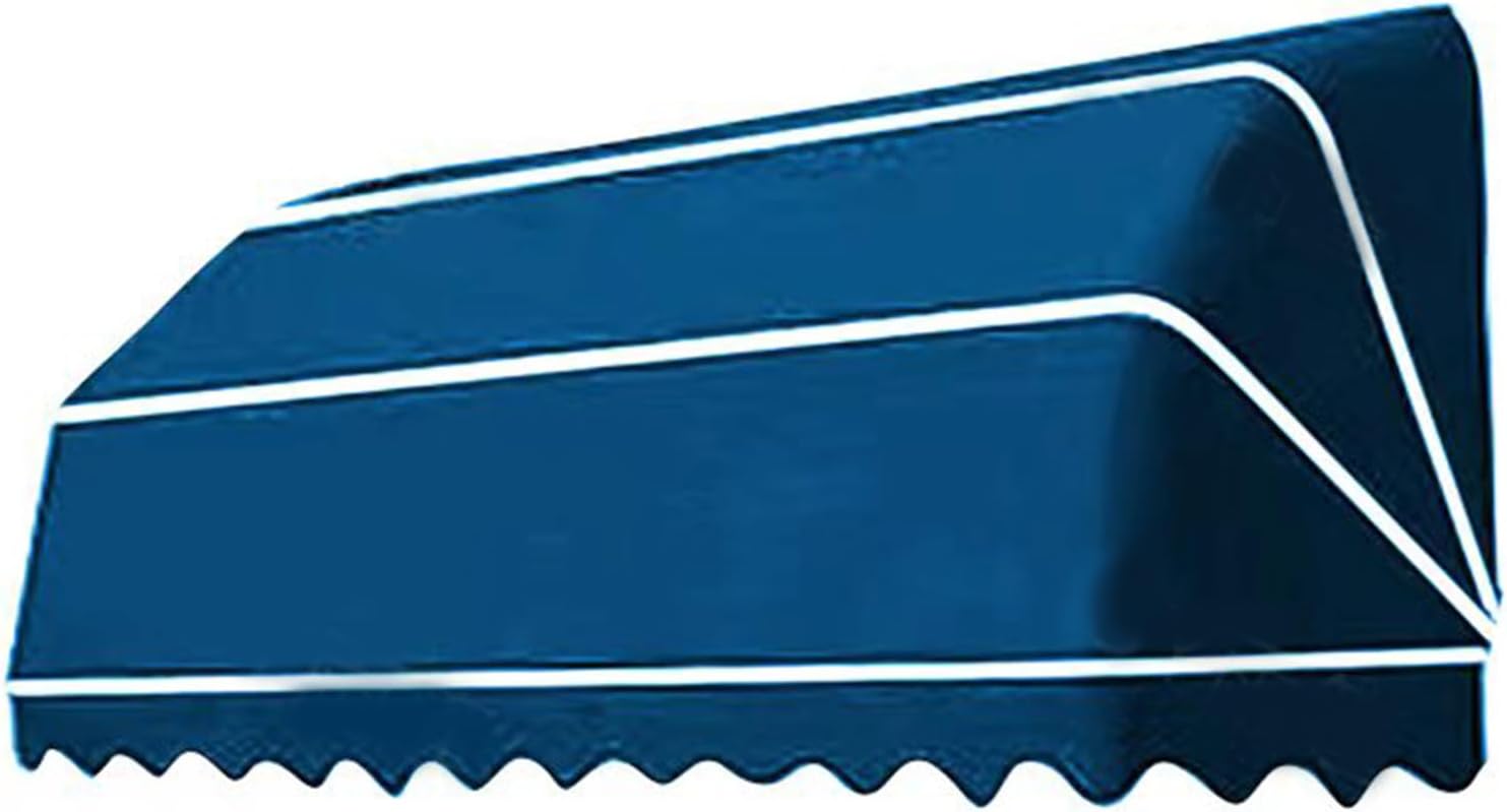 French Curved Retractable Awning Folding Patio Awning Canopy, Balcony Canopy, Polyester Foldable Awning, Diy Courtyard Retractable Awning For Yard, Balcony, Porch 90 * 60 * 60cm light blue