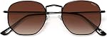 SOJOS Small Square Polarized Sunglasses for Men and Women Polygon Mirrored Lens SJ1072