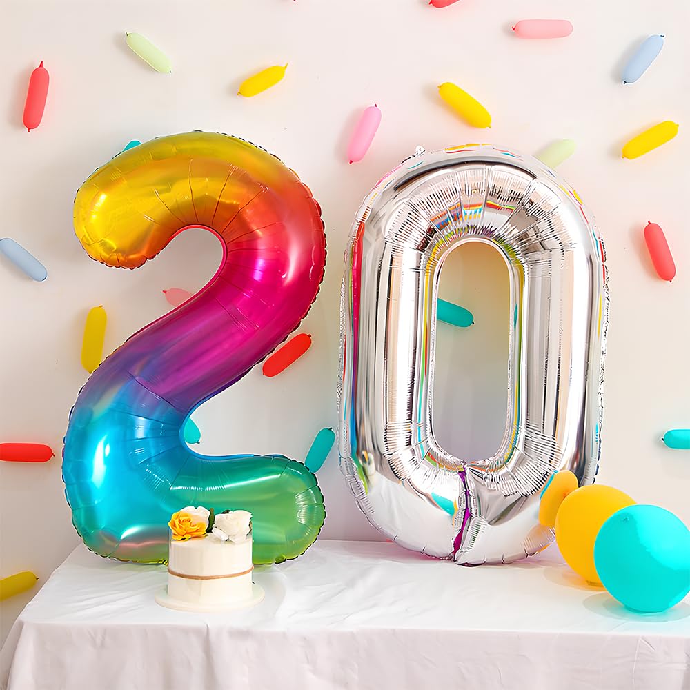 Foil Globo Número 5 Azul 40" (101cm), Inflable Helio o aire, Gigante Numeros 0-9, 10-19, 20-29, 30-100, Grande Globos Decoración para La Boda Aniversario y Cumpleaños Fiestas — view 364