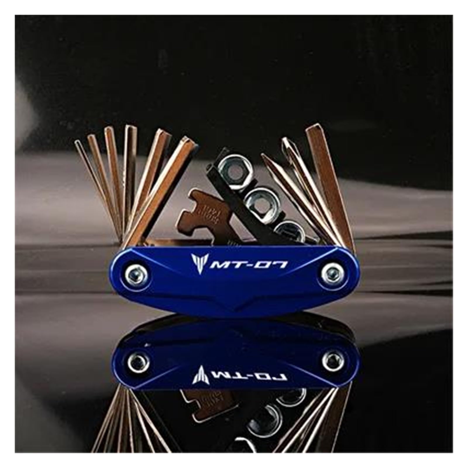 Screwdriver Wrench Tool Repair Screwdriver for Yamaha MT-07 FZ-07 MT 07 FZ07 FZ 07(Blue)