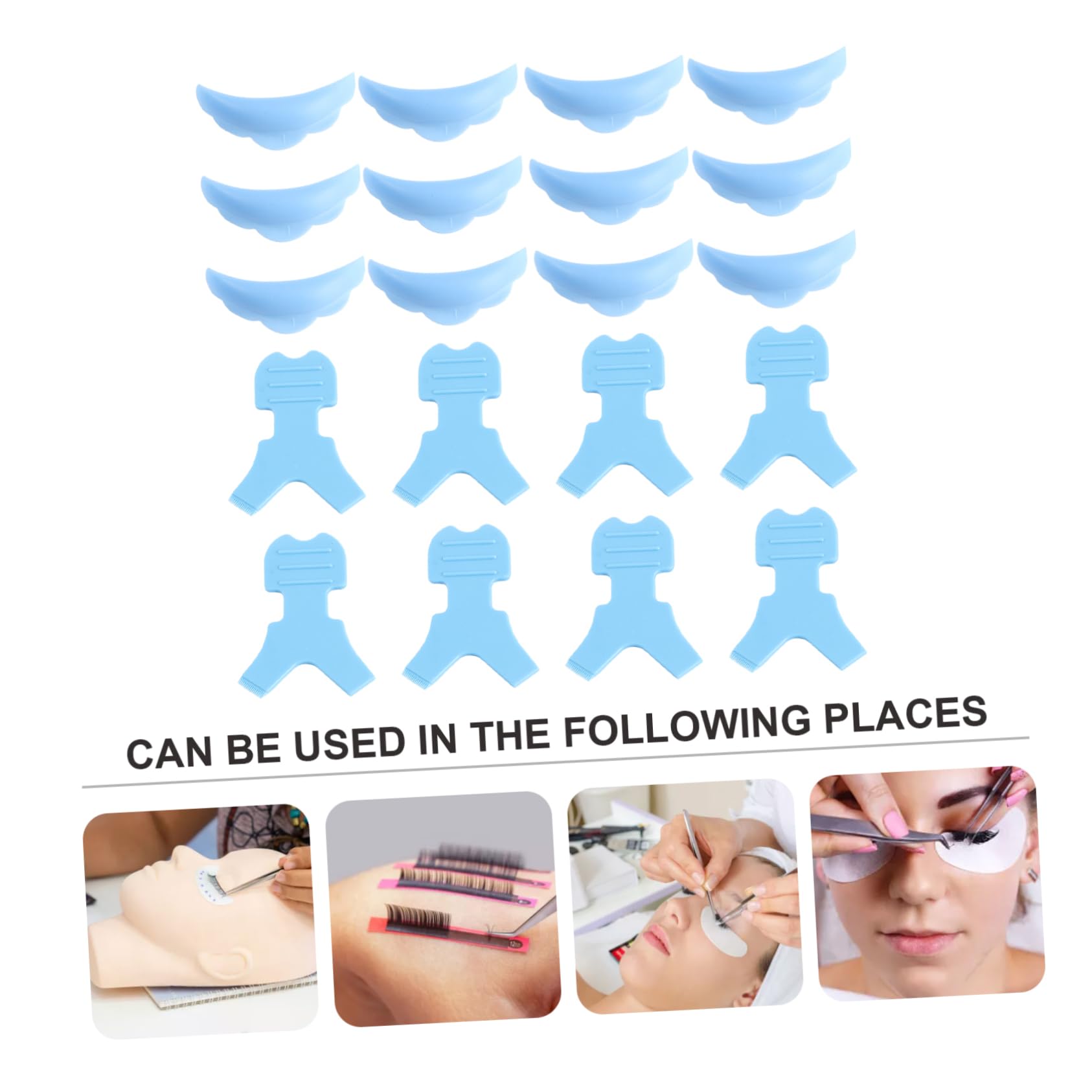 Housoutil 20paare Wimpern Perming Curler Pads -förmigen Wimpern-bürsten Für Wimpernverlängerung Und Lifting Wiederverwendbar Und Leicht Zu Reinigen Für Salons Und Zuhause