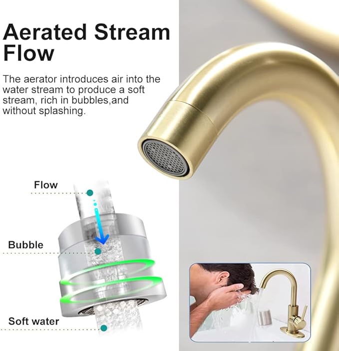 Grifería Lavamanos Monocomando 1 Hueco Cuello Giratorio Dora miniatura 4