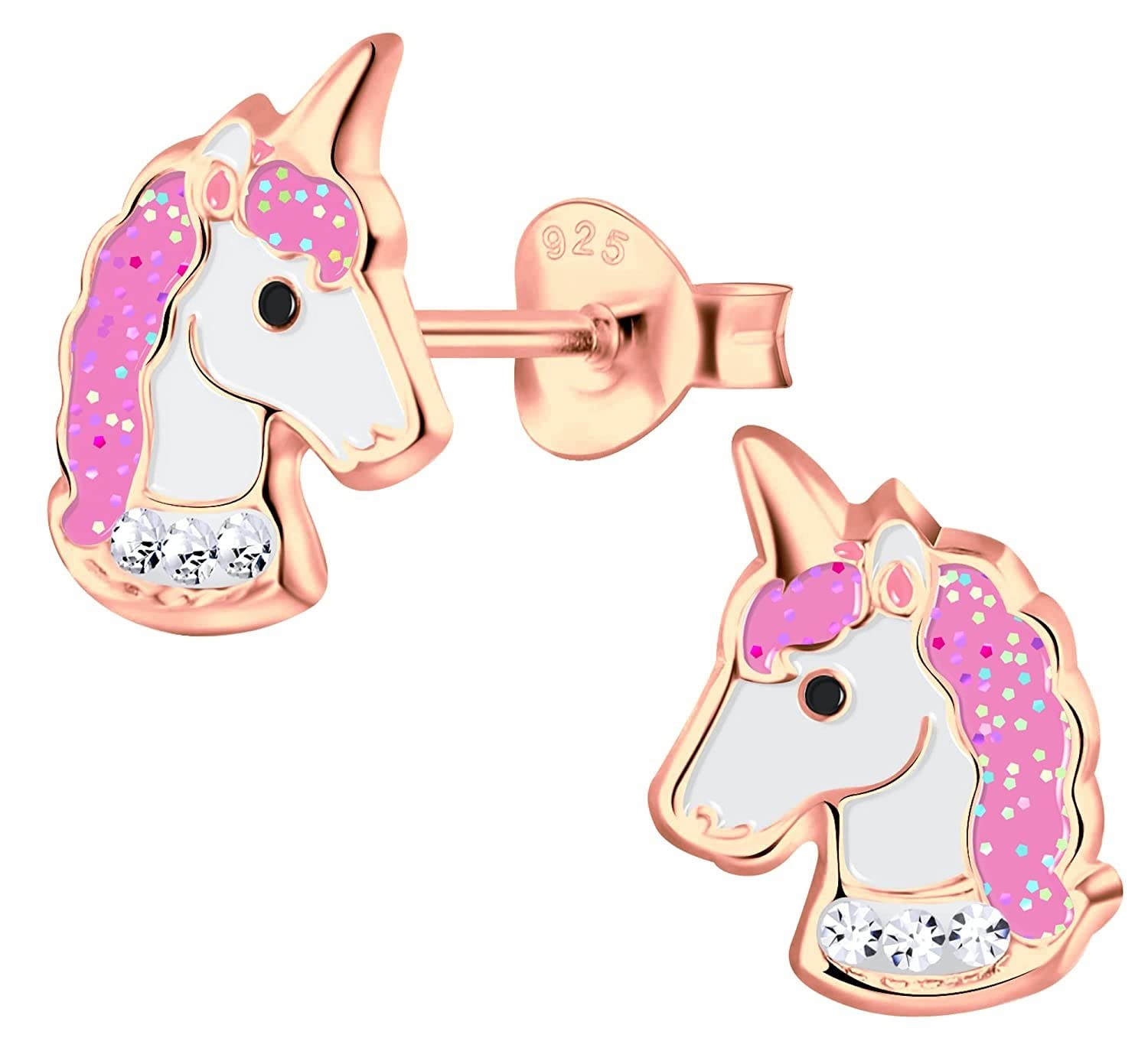 Aww So Cute 92.5-925 Sterling Silver Crystal Fairytale Unicorn Stud Earrings for Kids Girls Pure Silver (ER1986) (B09RZWFH3L) Amazon Price History, Amazon Price Tracker