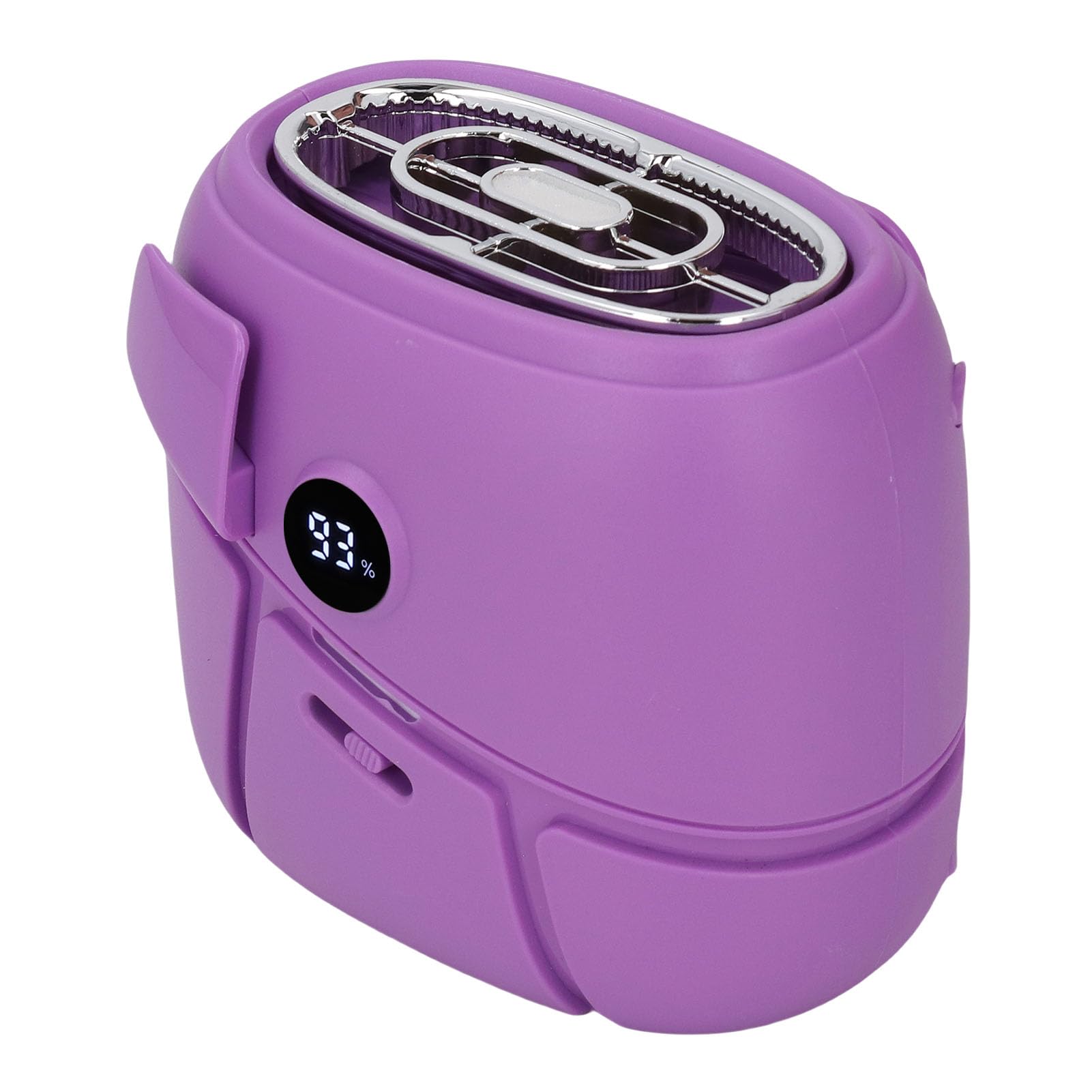 Ventilador de cintura portátil Hidyliu morado con flujo de aire de 100 niveles para exterior