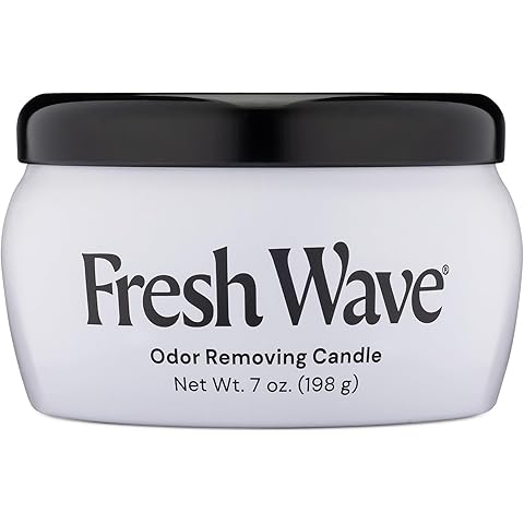 Fresh Wave Odor Removing Candle, 7 oz. | Safer Odor Relief | Burns at Least 30 Hours | Natural Plant-Based Odor Eliminator | Odor Absorbers for Home | Clean-Burning Soy