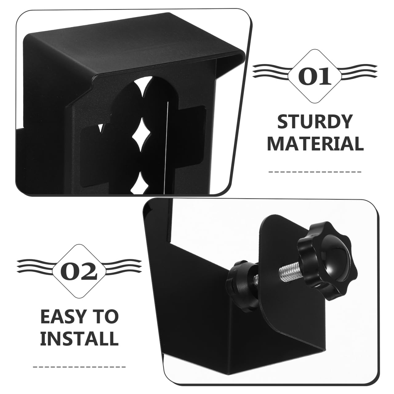 Angoily Soporte Antirrobo Sin Taladro para Timbre De Puerta con Capota Protectora Resistente a La Intemperie Compatible con Videoporteros Y Timbres Parpadeantes 5.90X3.26X2.48In
