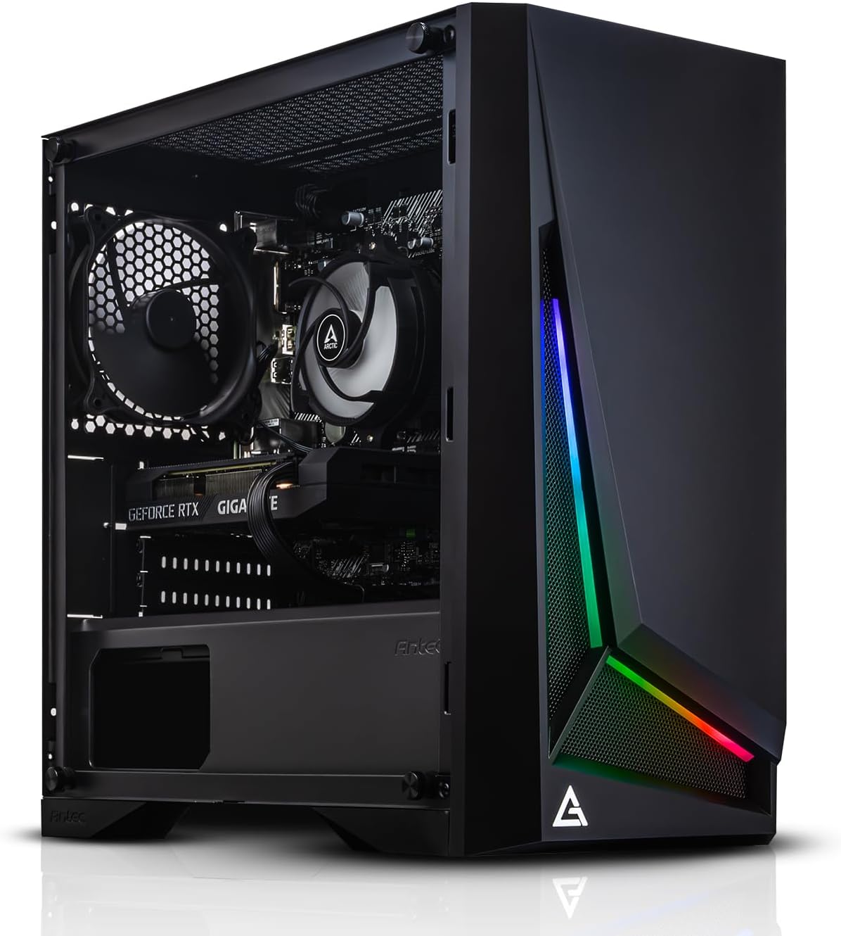 ADMI Gaming PC: Intel i5 12400F • H610M Motherboard • RTX 4060 • 16GB 3200MHz • 1TB NVME • Antec Gaming Case with Windows 11
