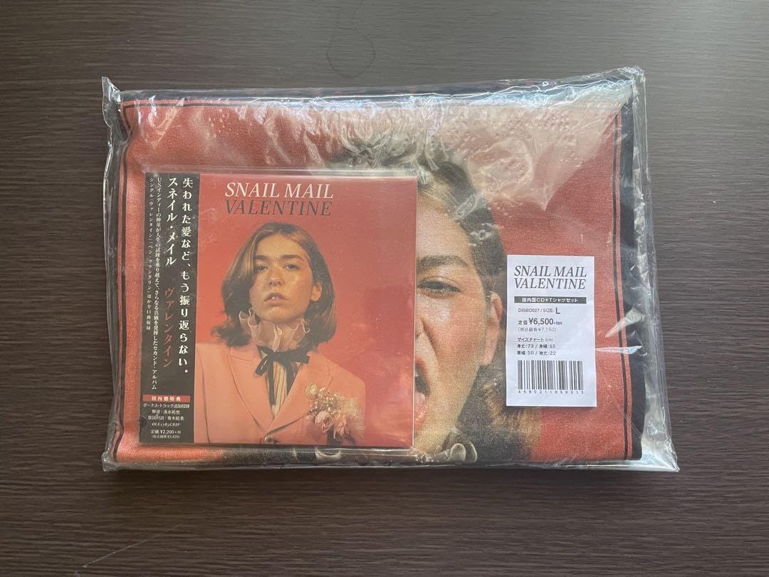 Snail Mail Valentine TシャツLサイズ CD付き　新品未開封 Amazon.co.jp: Snail Mail Valentine Tシャツ 付属 CD : パソコン