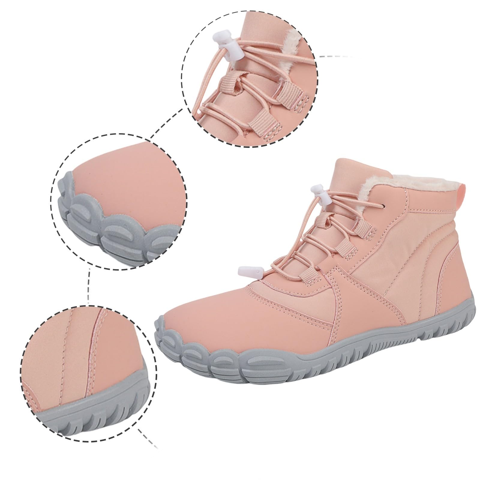 Stivaletti Donna Invernali Scarponcini Donna Scarpe Da Neve 44 Scarpe Antinfortunistiche Trekking Invernali Ortopediche Comode Neve Stivali Stivaletti Con Pelliccia Interna On Plantare Estraibile Da