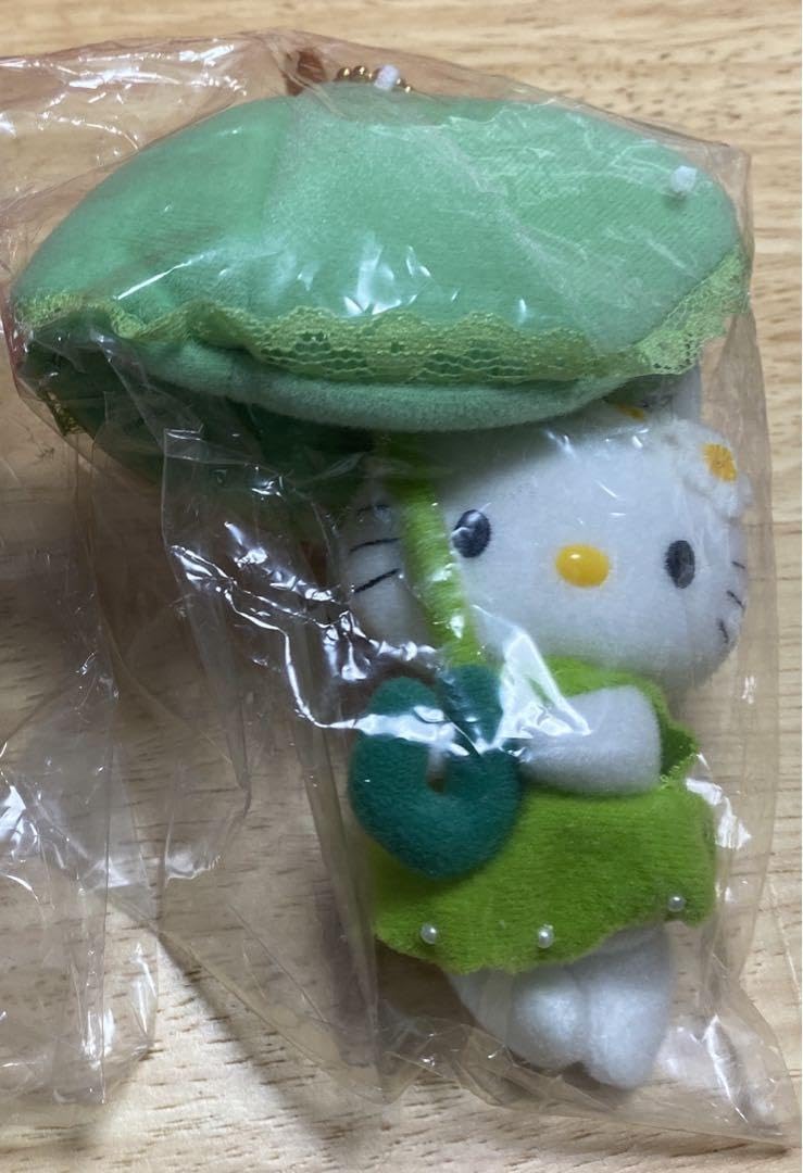 ご当地ハローキティぬいぐるみ信州限定　パラソル　かさ　青りんご ハローキティパラソル青りんごご当地
