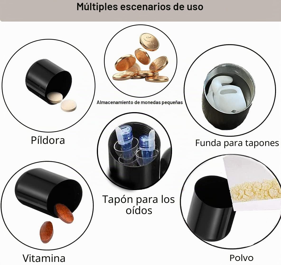 4 cajas pequeñas de píldoras organizadoras de metal para pastilleros de viaje bolsillo para pastilleros redondos soporte para pastilleros cápsulas impermeables contenedor portátil para viajes