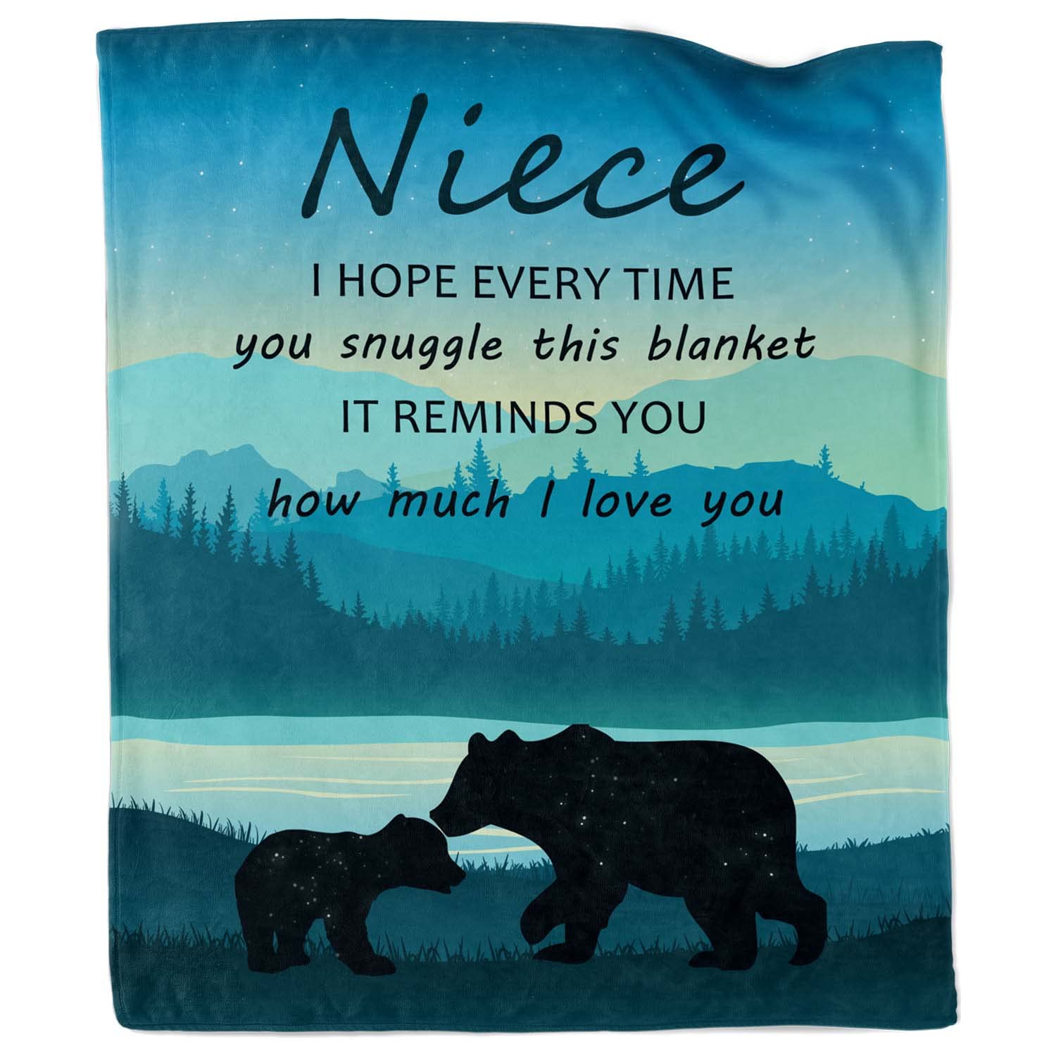 Akoigun Niece Gift from Auntie - Ultra-Soft Cozy Flannel Throw Blanket, 50"x60"