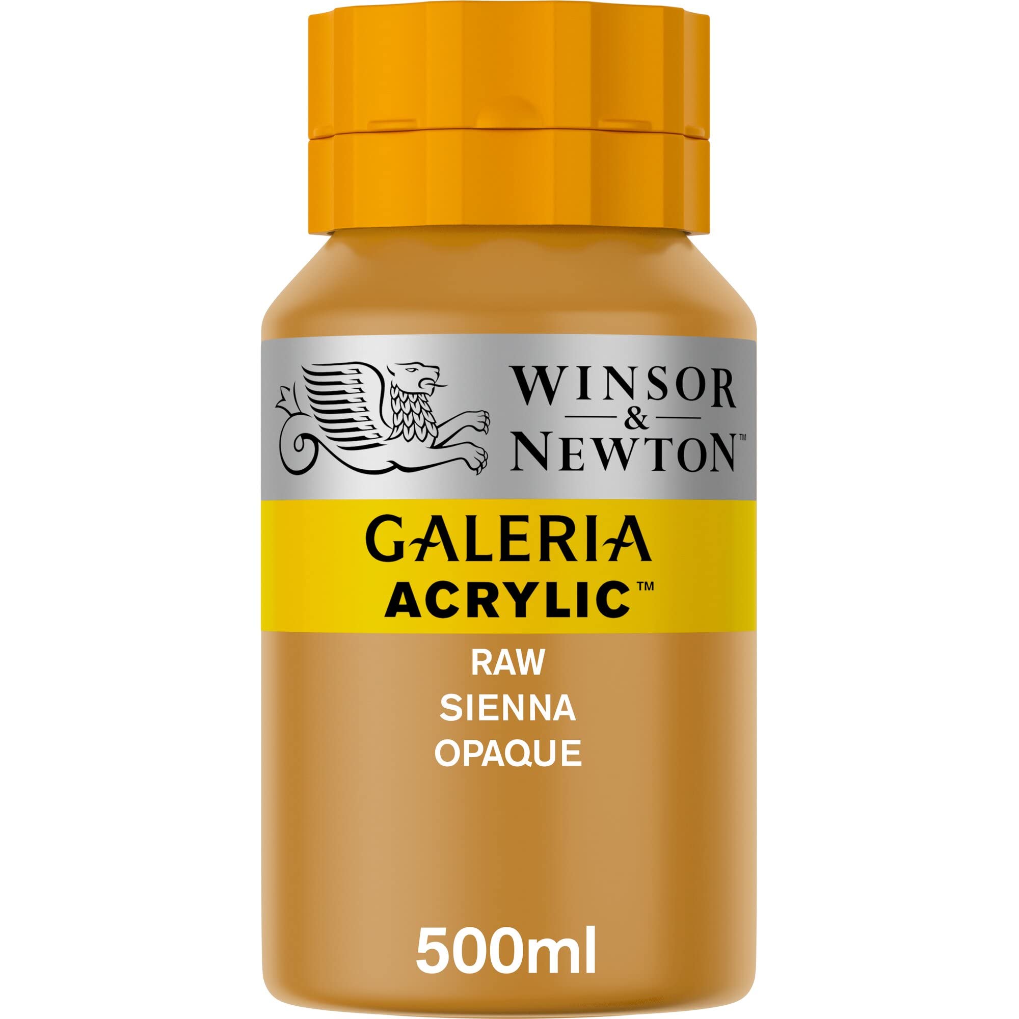 Winsor & Newton 2150553 Galeria Acrylfarbe, hohe Pigmentierung, lichtecht, buttrige Konsistenz, 500 ml Topf - Siena Gebrannt Opak