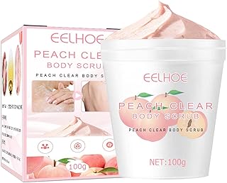 Esfoliante Corporal Pêssego - Esfoliante Corporal Hidratante e Natural Pêssego | Esfoliante corporal com pêssego e textura sorvete, esfoliante corporal para uma pele mais suave Ydfxf