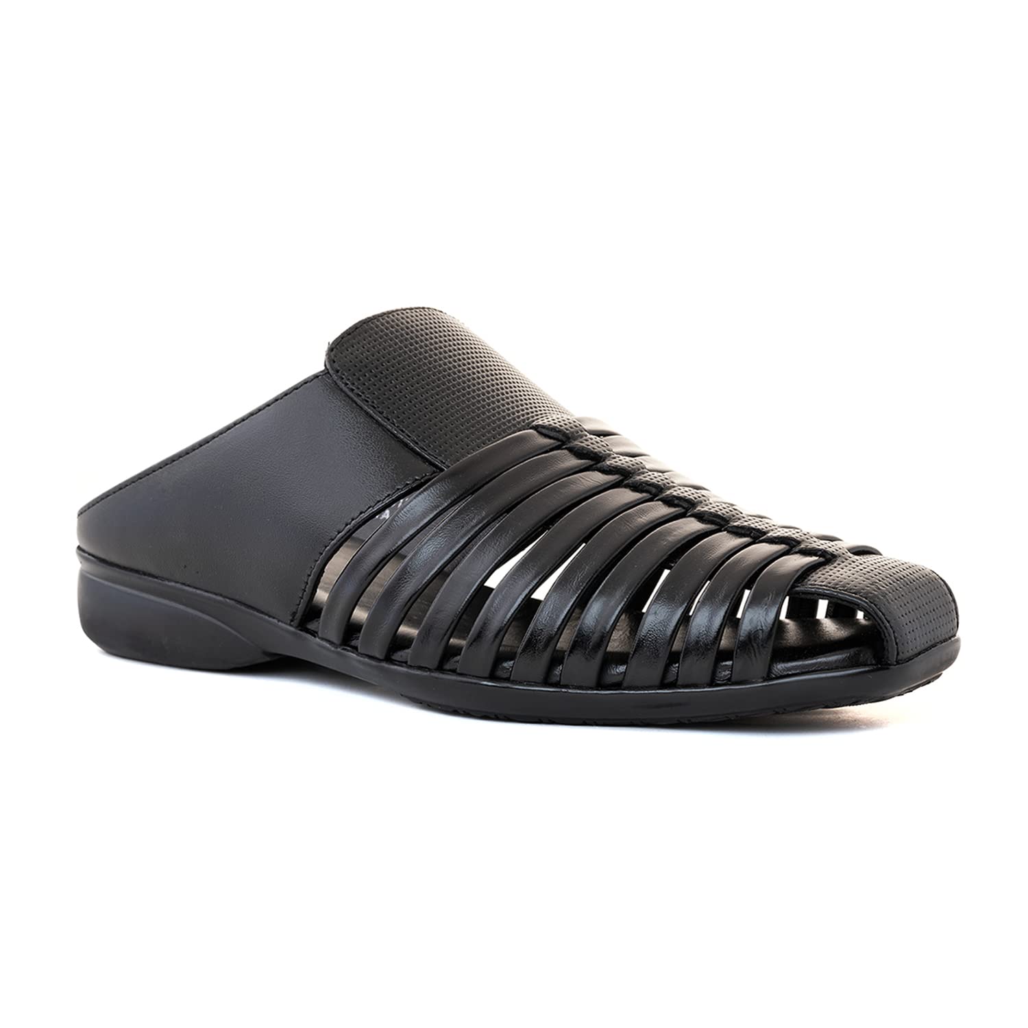 khadim's Lazard Leather Mule Fisherman Sandal for Men-picture-26