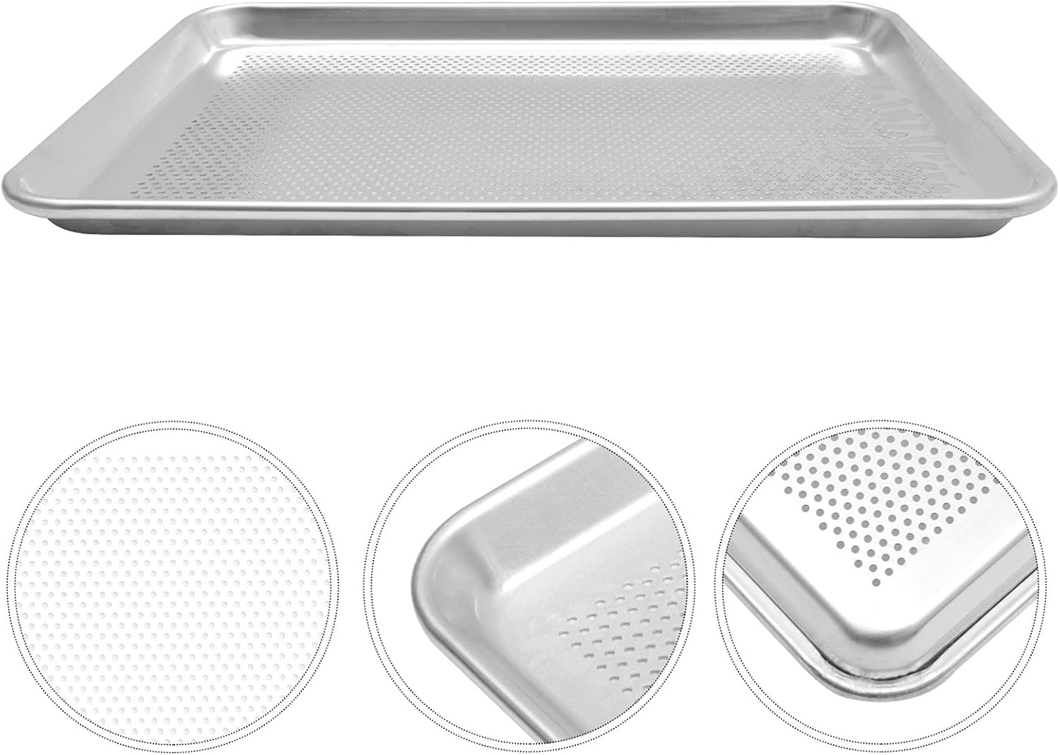 Hemoton 1pc Oblong Roasting Pan Practical Food Storage Dish Easy to Clean Silver Plate for Baking Steaming Kitchen Supply for Family Dinners and Meal Prep