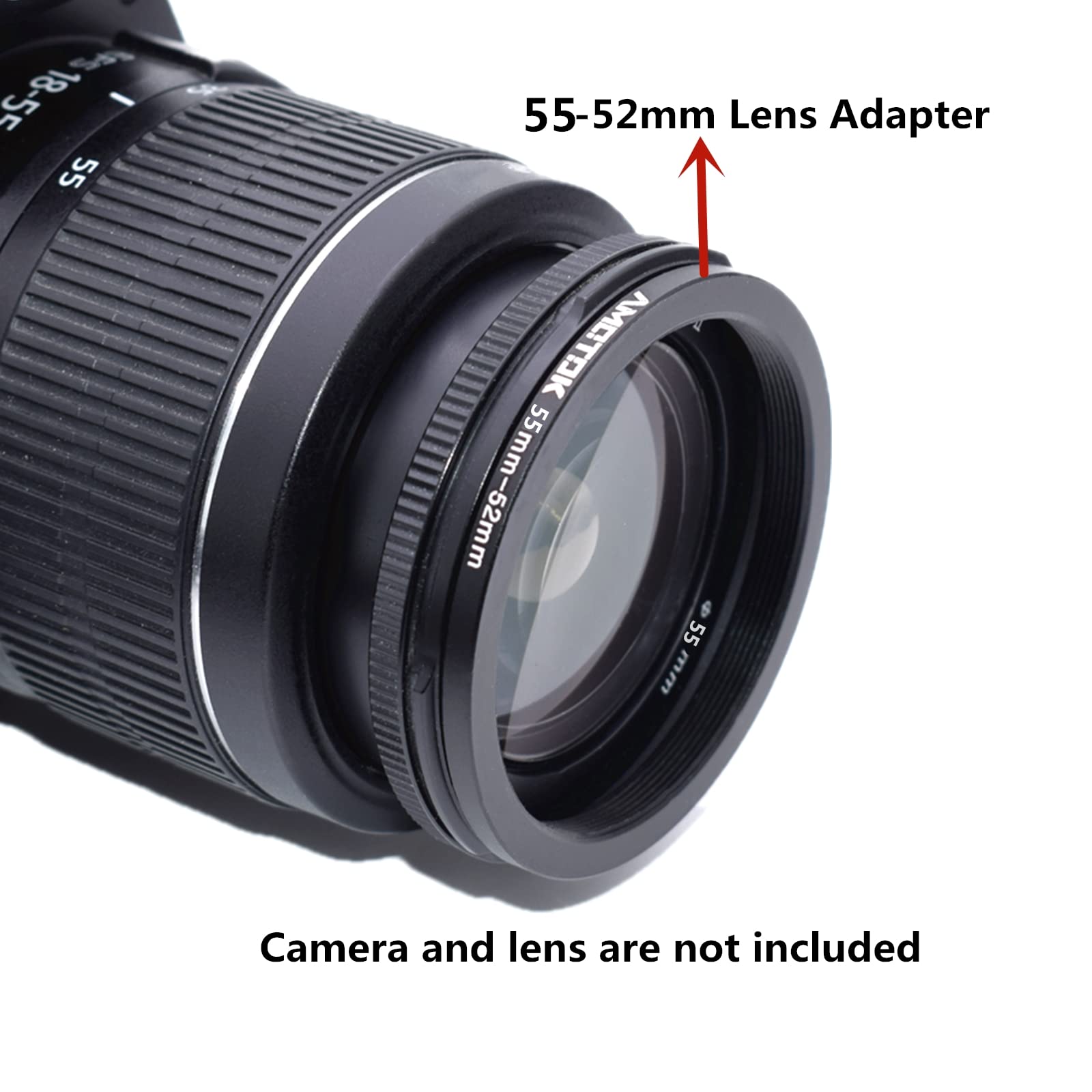 55 mm – 52 mm adattatore filtro step down adattatore