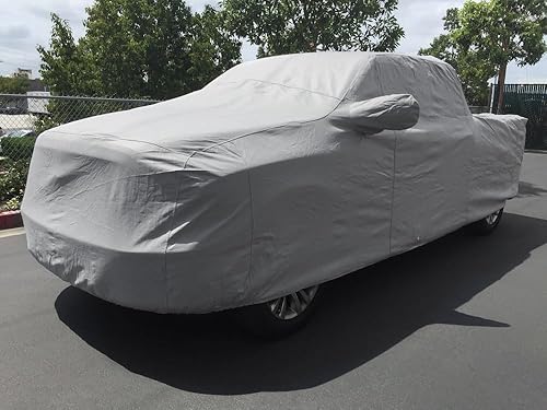 Miniatura 3 de CarsCover Cobertor de batea corta de camioneta resistente, 100% Impermeable, escudo a prueba de todo clima, ajuste personalizado para 2007-2017