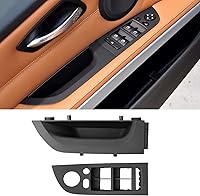 Vista 8 de Jaronx Compatible con BMW Serie 3 Manija de puerta E90/E91/E92/E93 2004-2011, juego de 6 piezas de repuesto de manija de puerta interior izquierda