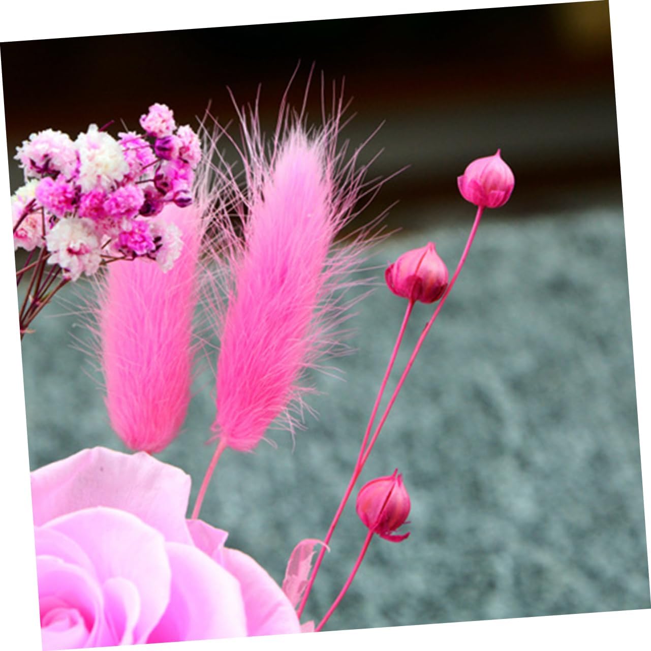 PRETYZOOM Preserved Rose Box Glass Dome Flower Display for Anniversaries Mother's Day and Special Days