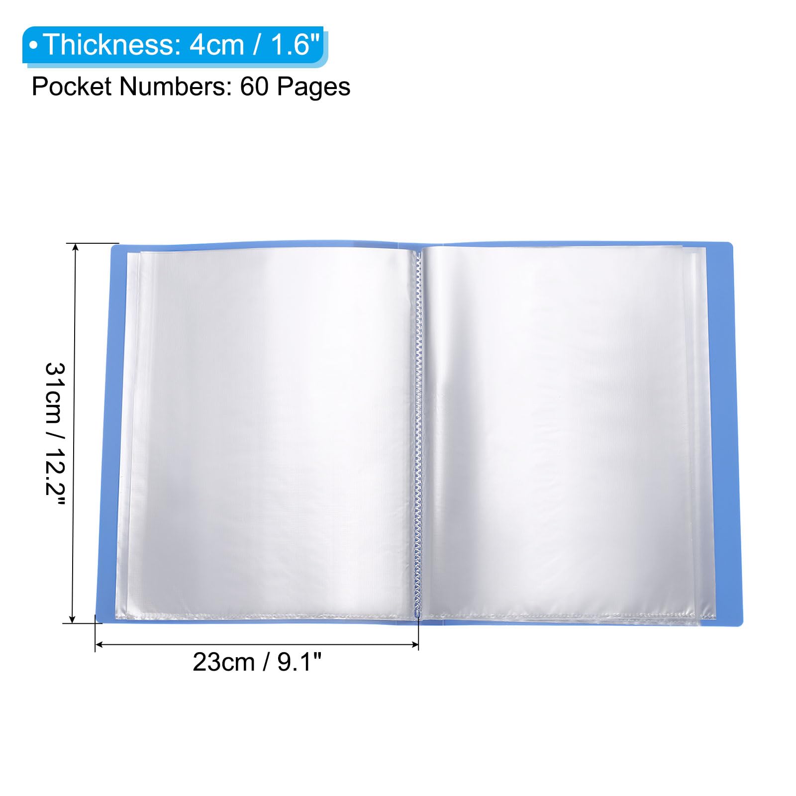 PATIKIL 8.5x11 Binders with Plastic Sleeve - Image 2