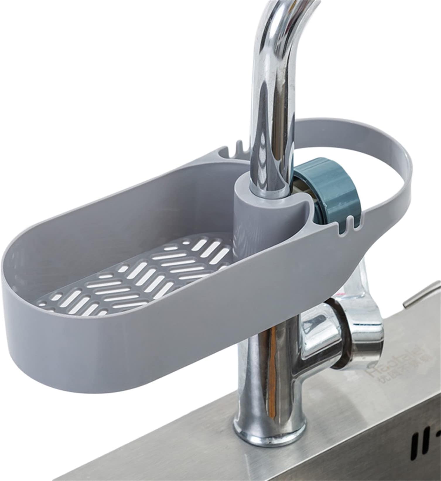 Telescopic Sink Drain Storage Racks Sink Storage Rack Holder Soap Sponge Holder Sink Drainer for Dish Cloths Gadget Sponges Brushes for Home Kitchen,Grey